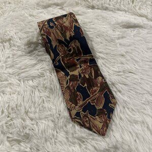Keswick Ltd. Mens golf tie throw back all silk made in italy pointed